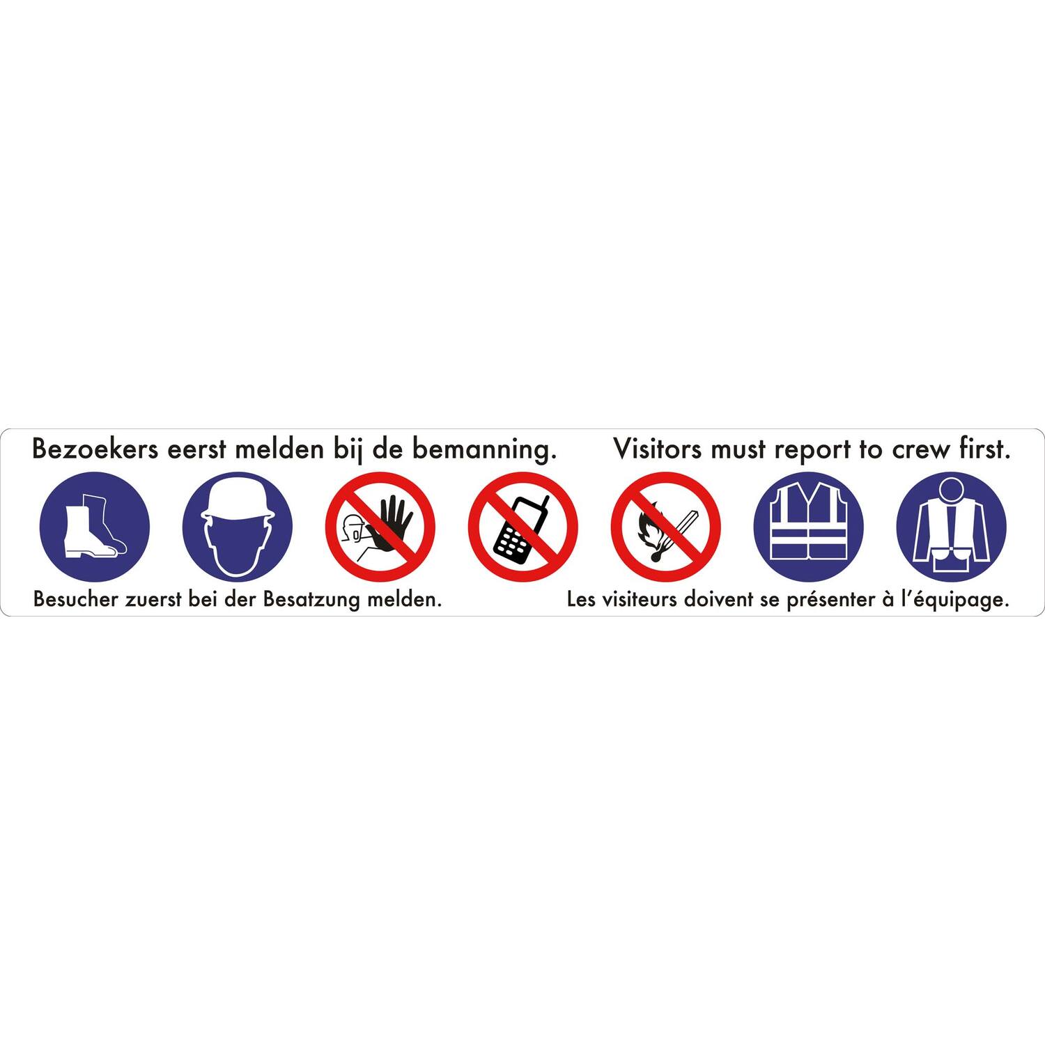 Verzamelbord 7 symbolen - 4 talen