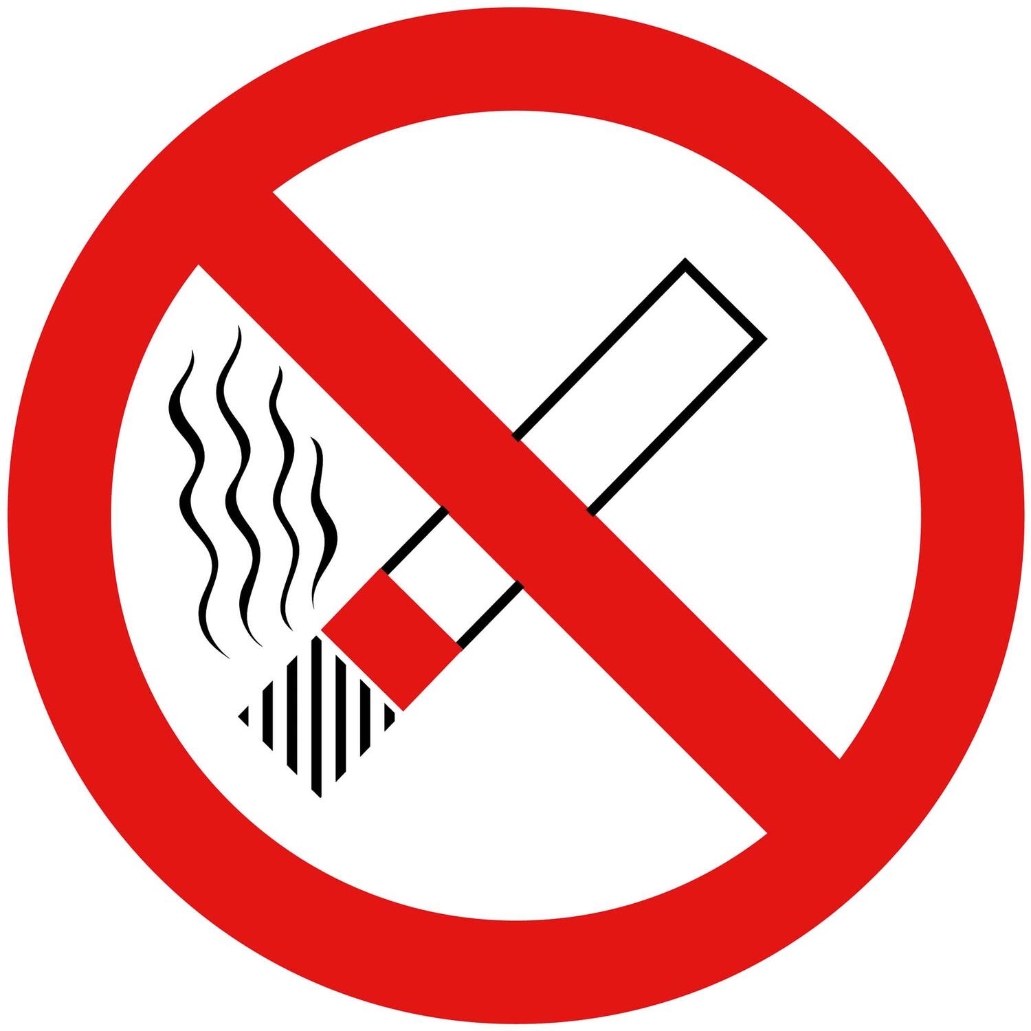Sticker roken verboden sigar. 3cm