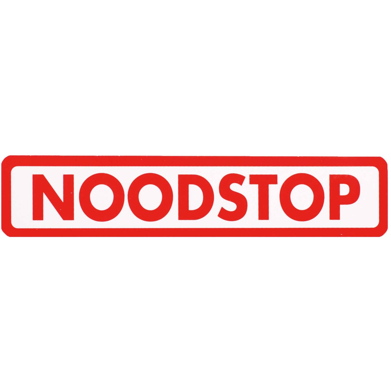 Sticker noodstop 15x3cm