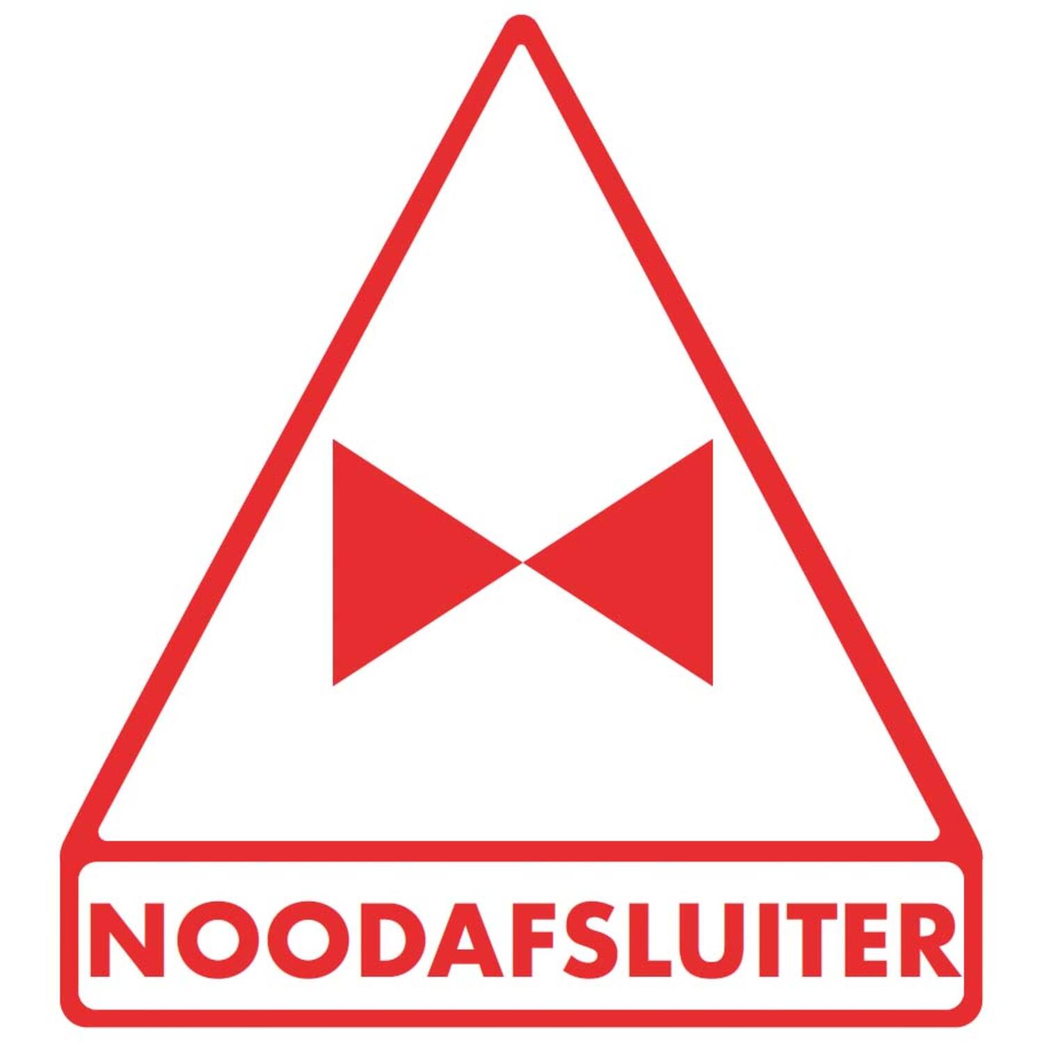 Sticker Noodsafsluiter + Afb.