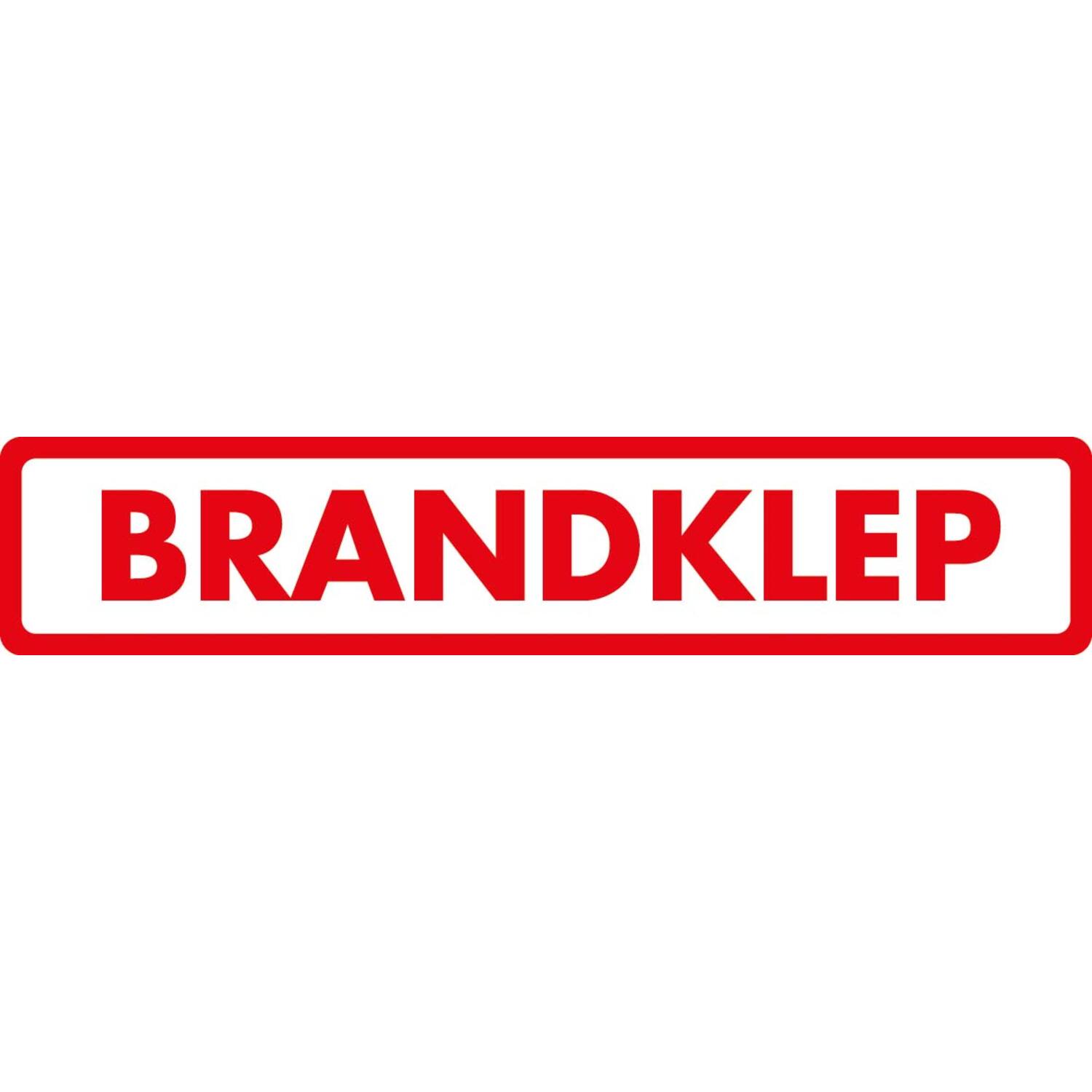 Sticker brandklep