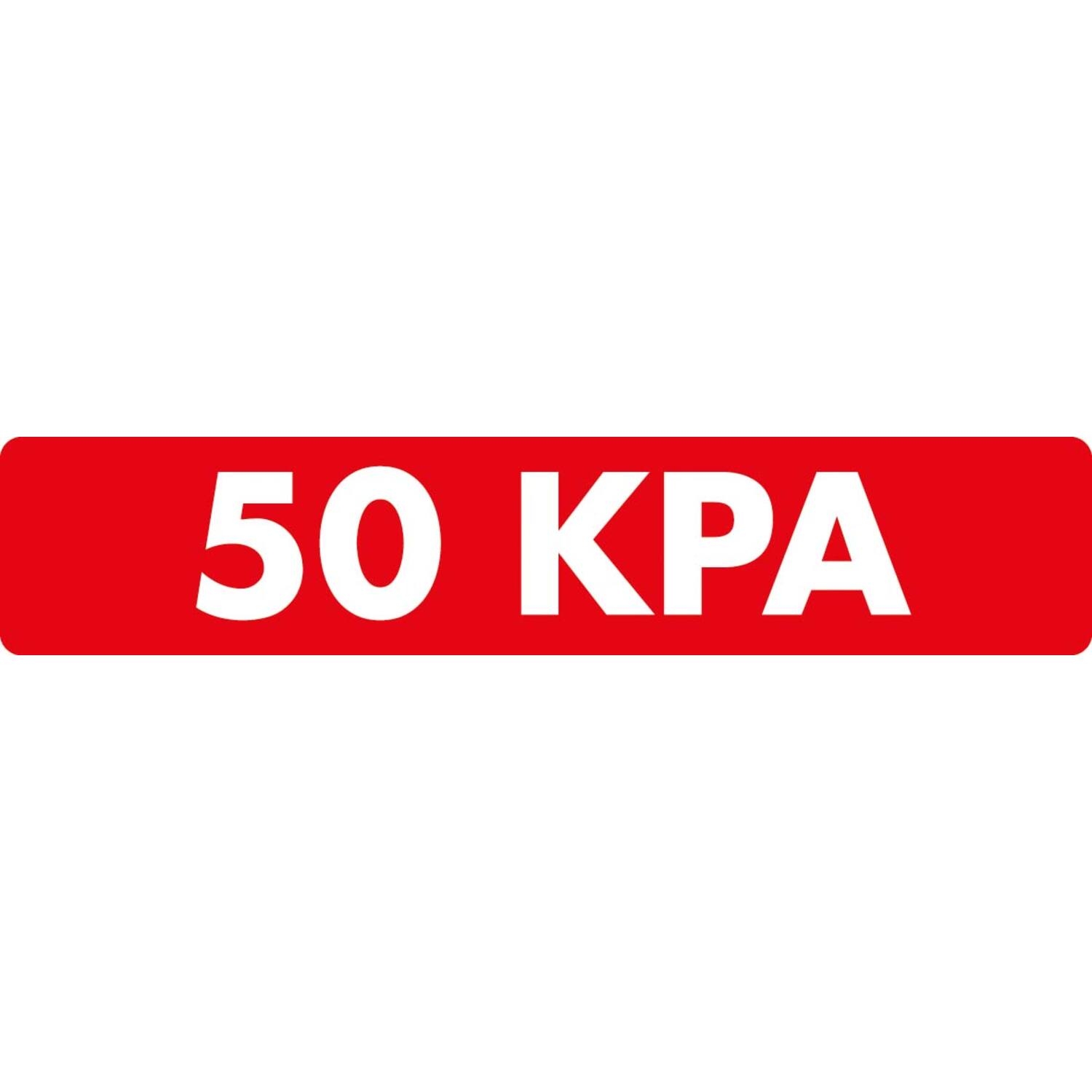 Sticker 50 KPA (0,5 BAR) 10x2cm