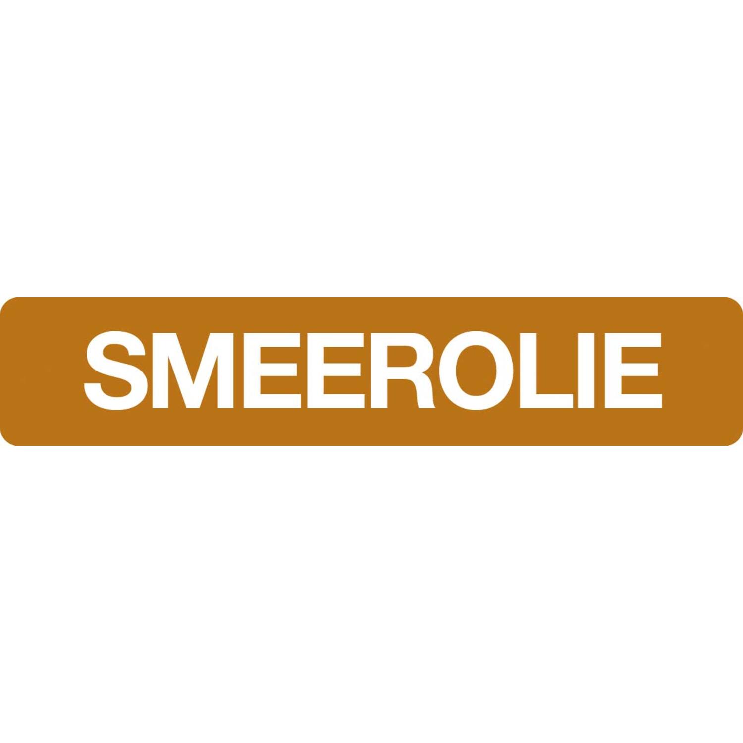Sticker smeerolie