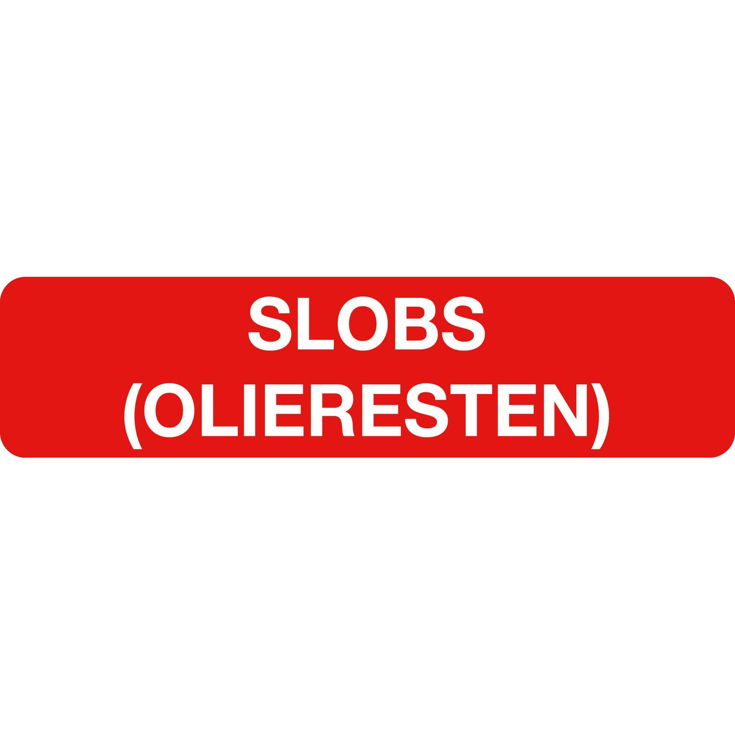 Sticker slobs - olieresten