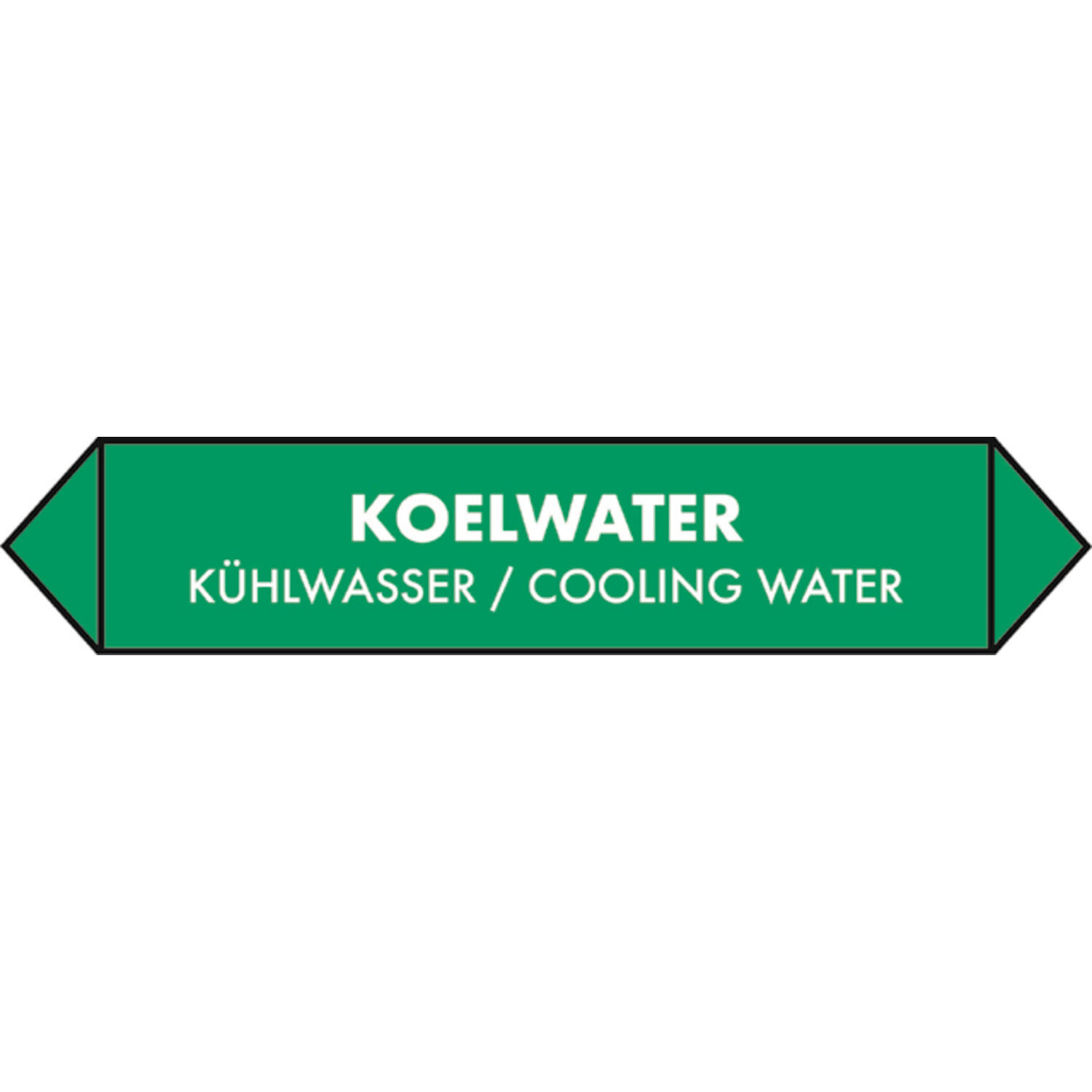 Leidingsticker koelwater 15x3cm