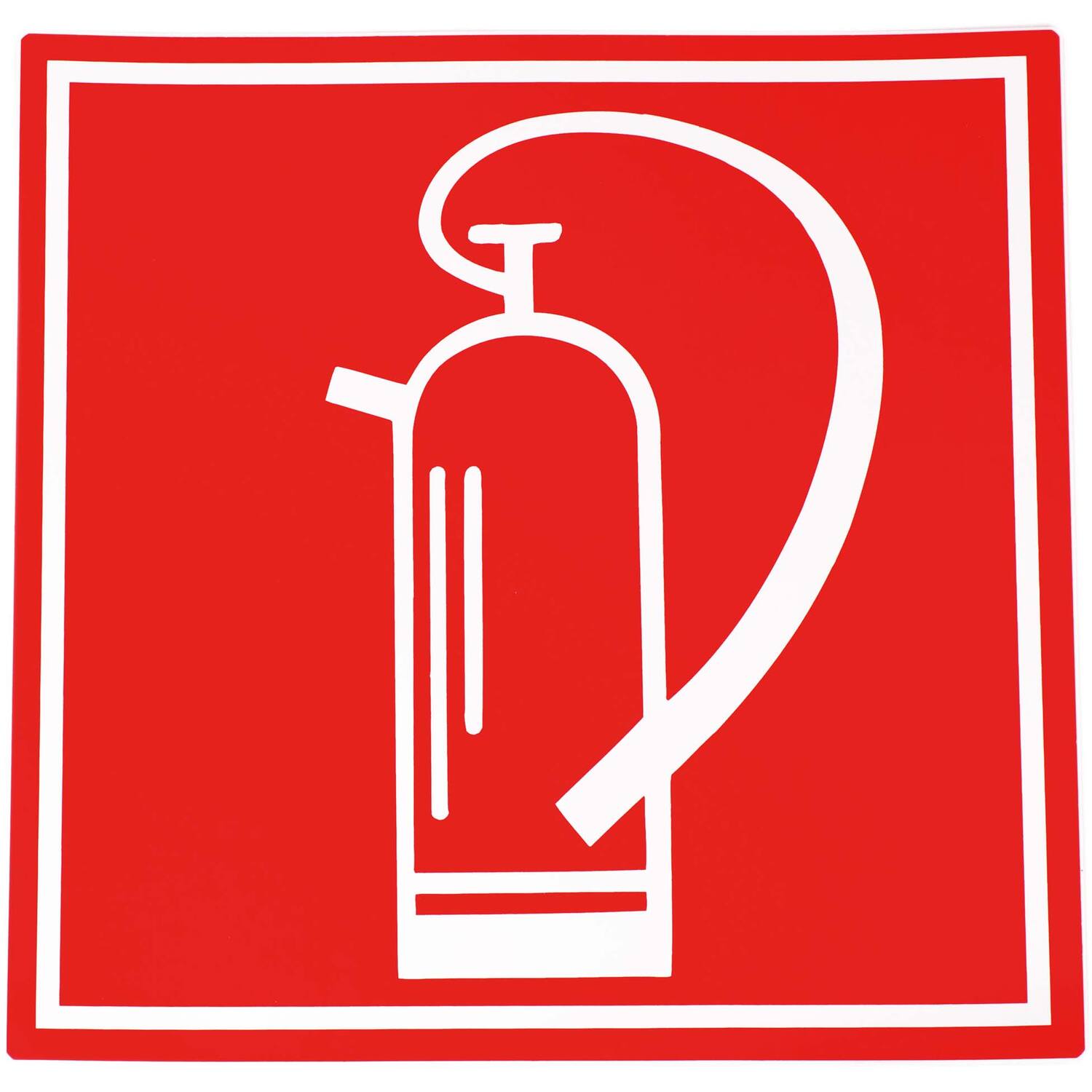 Sticker brandblusser 10x10cm