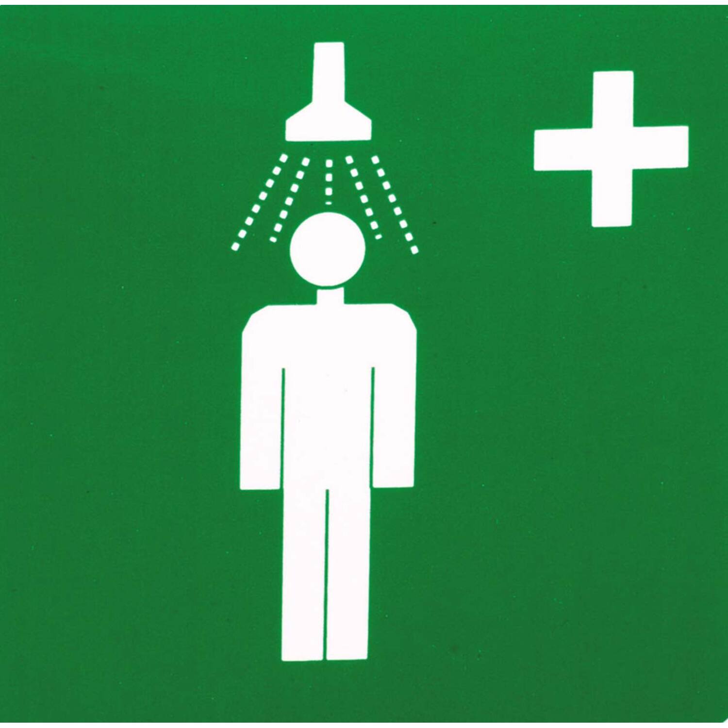 Sticker nood-douche 10x10cm