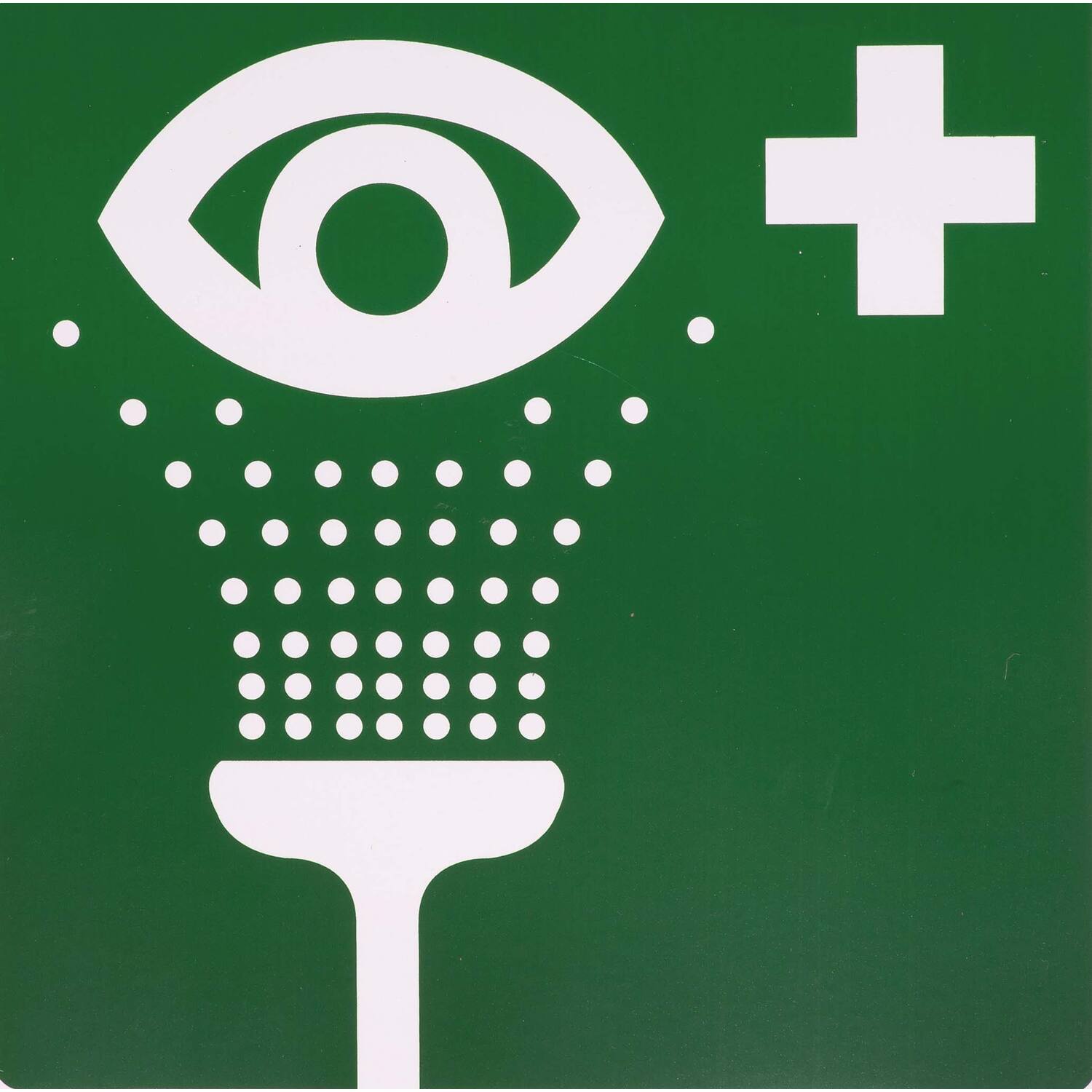 Sticker oogdouche 10x10cm