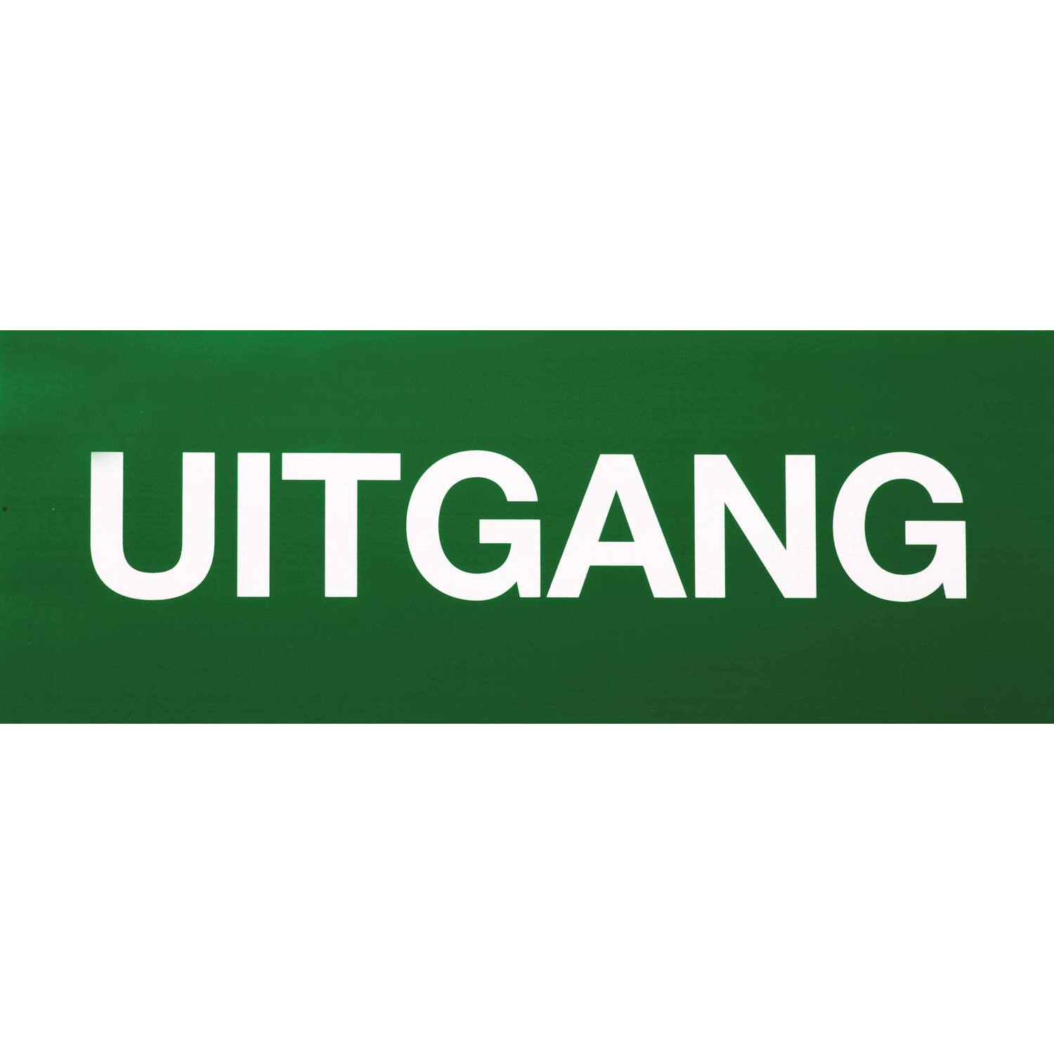 Sticker tekst uitgang 12x30cm
