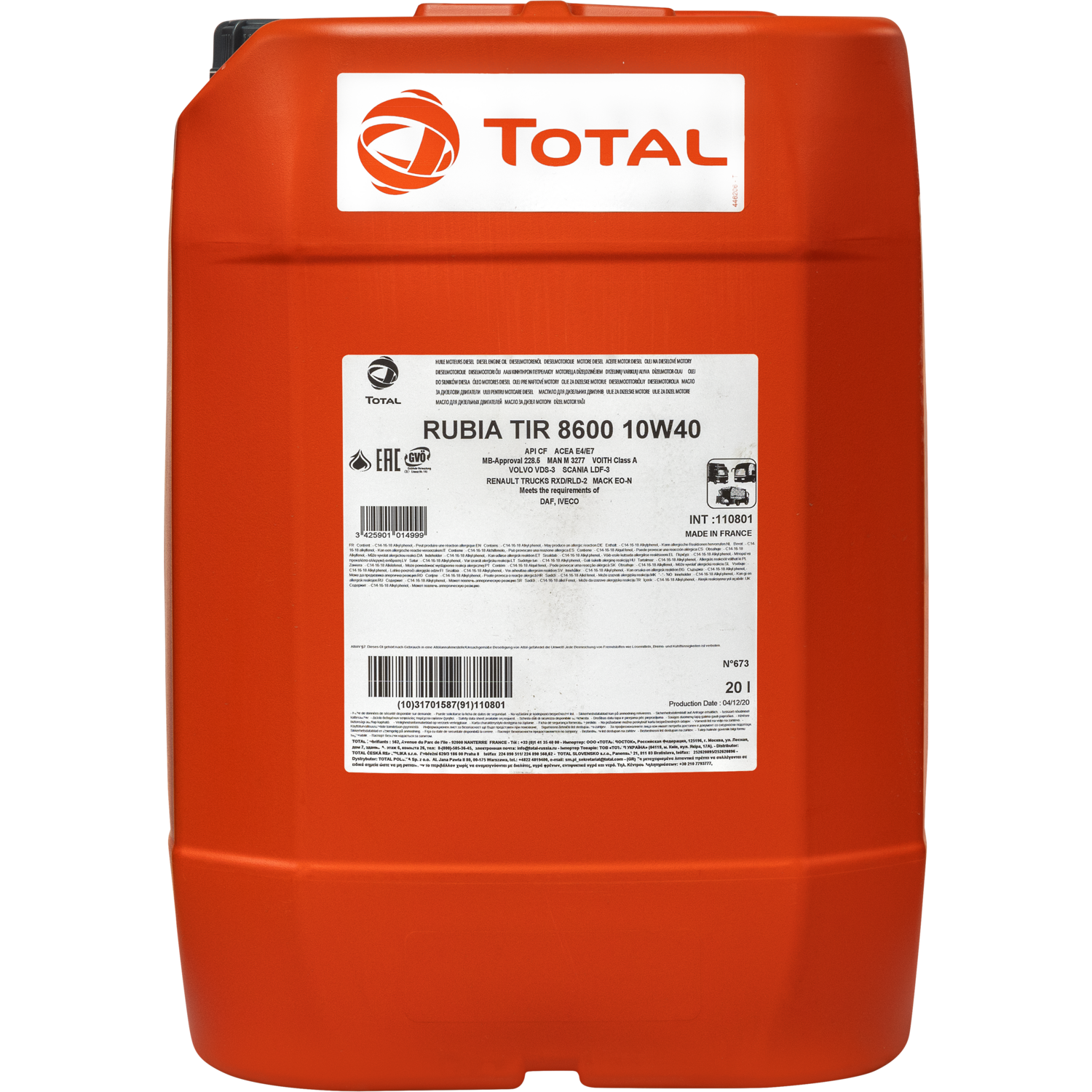 Total Rubia TIR 8600 10W40