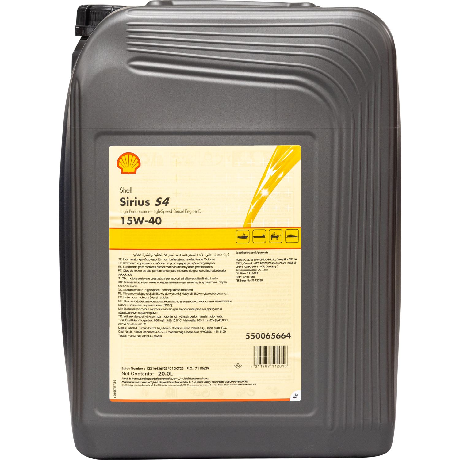 Shell Sirius S4 15W40 (R4X)