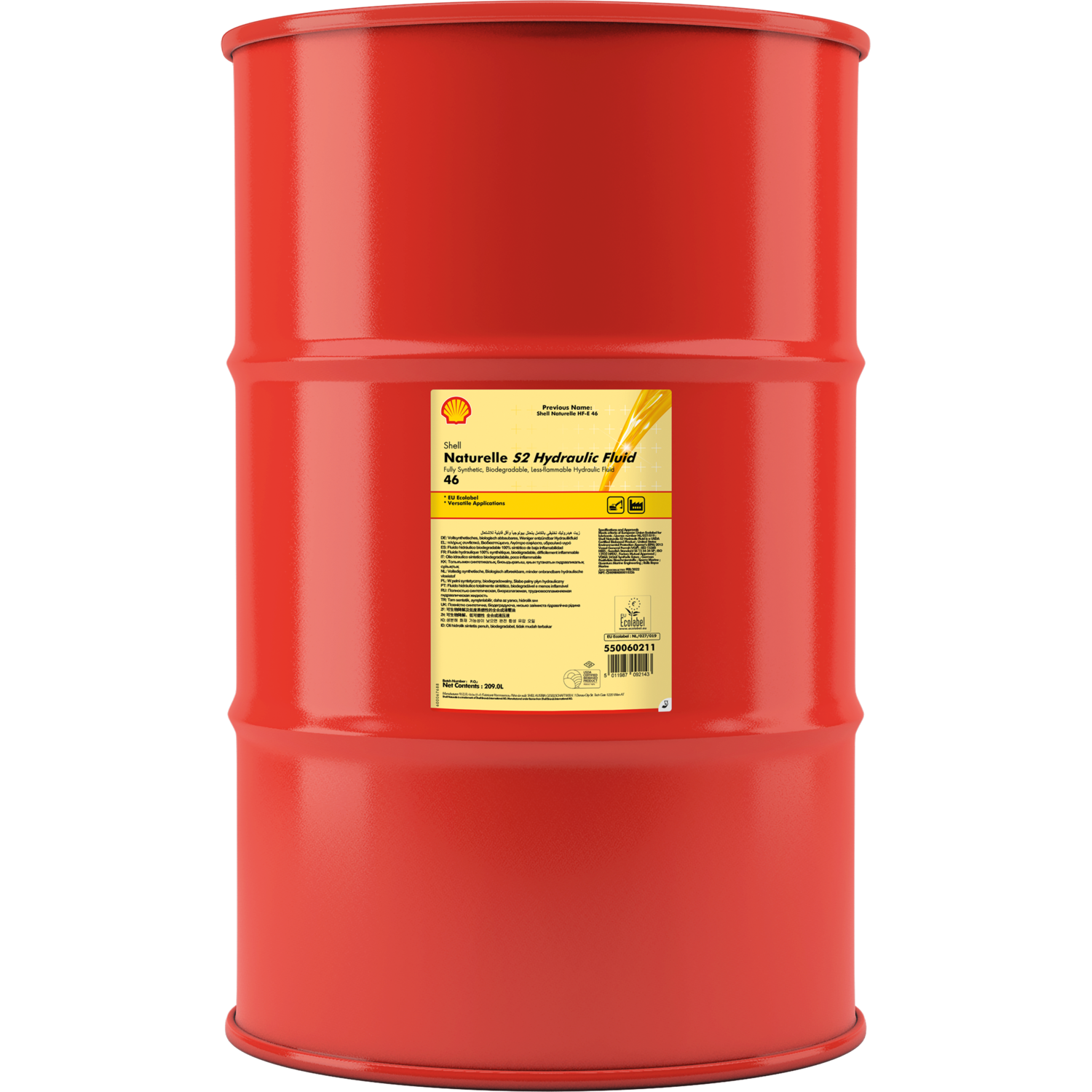 Shell Naturelle S2 hydraulic fluid 46