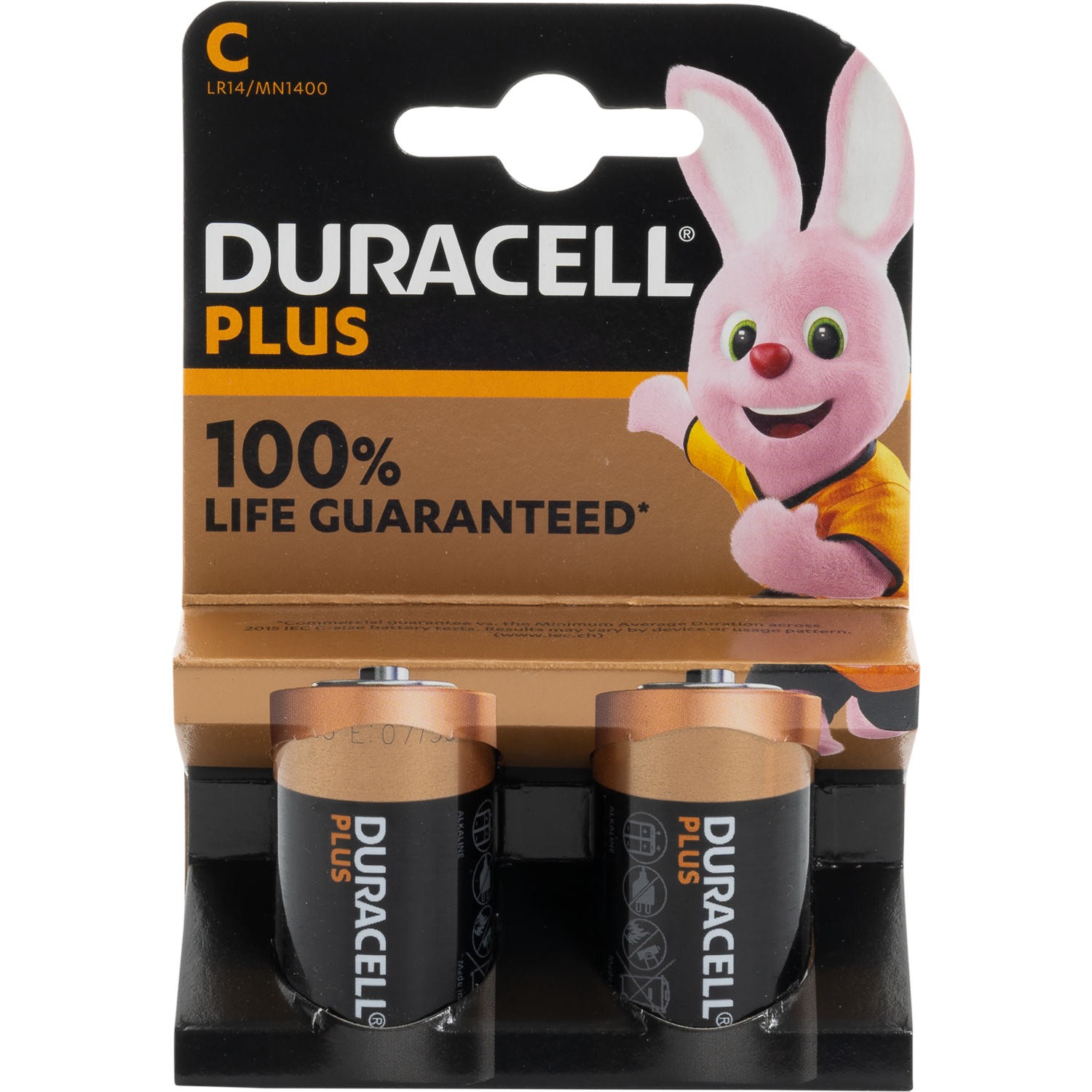 Batterij C Duracell Plus MN1400 2st.