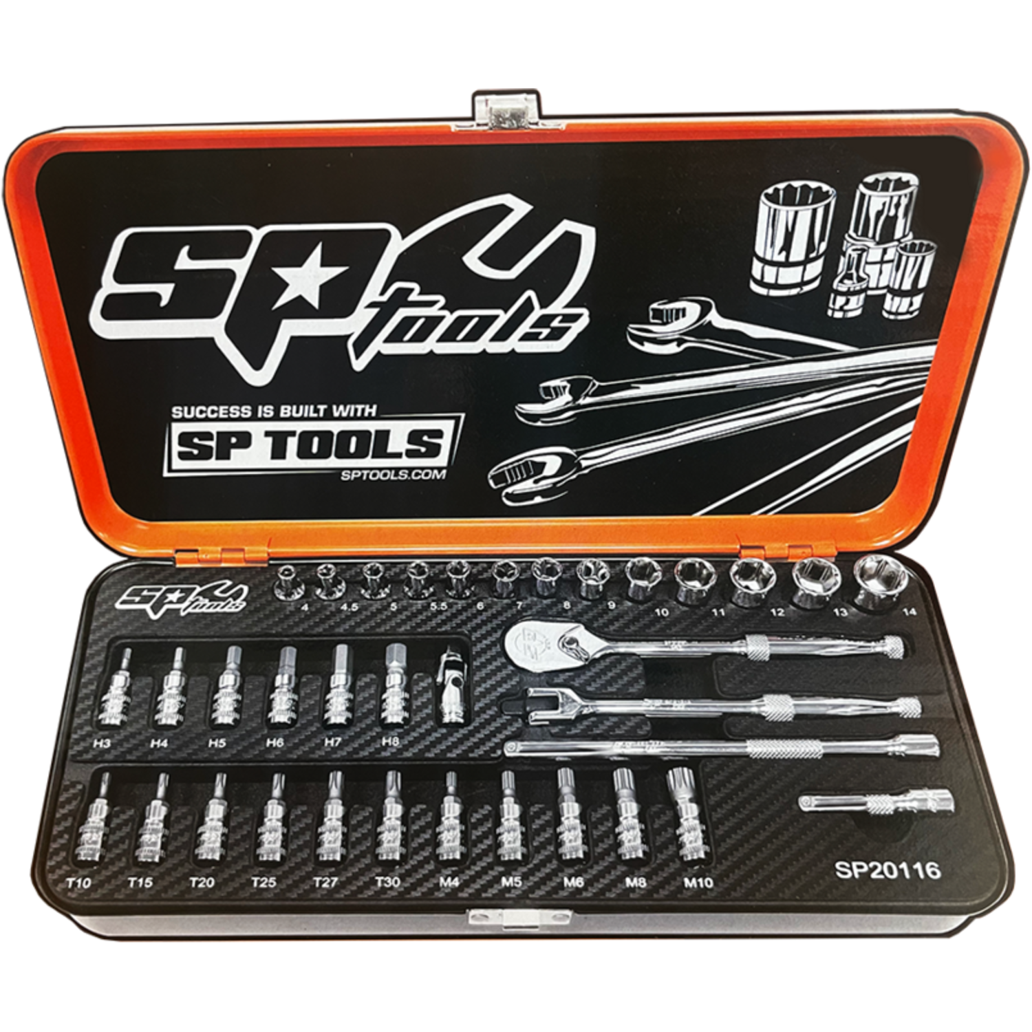 SP Tools doppenset 36dlg 1/4"