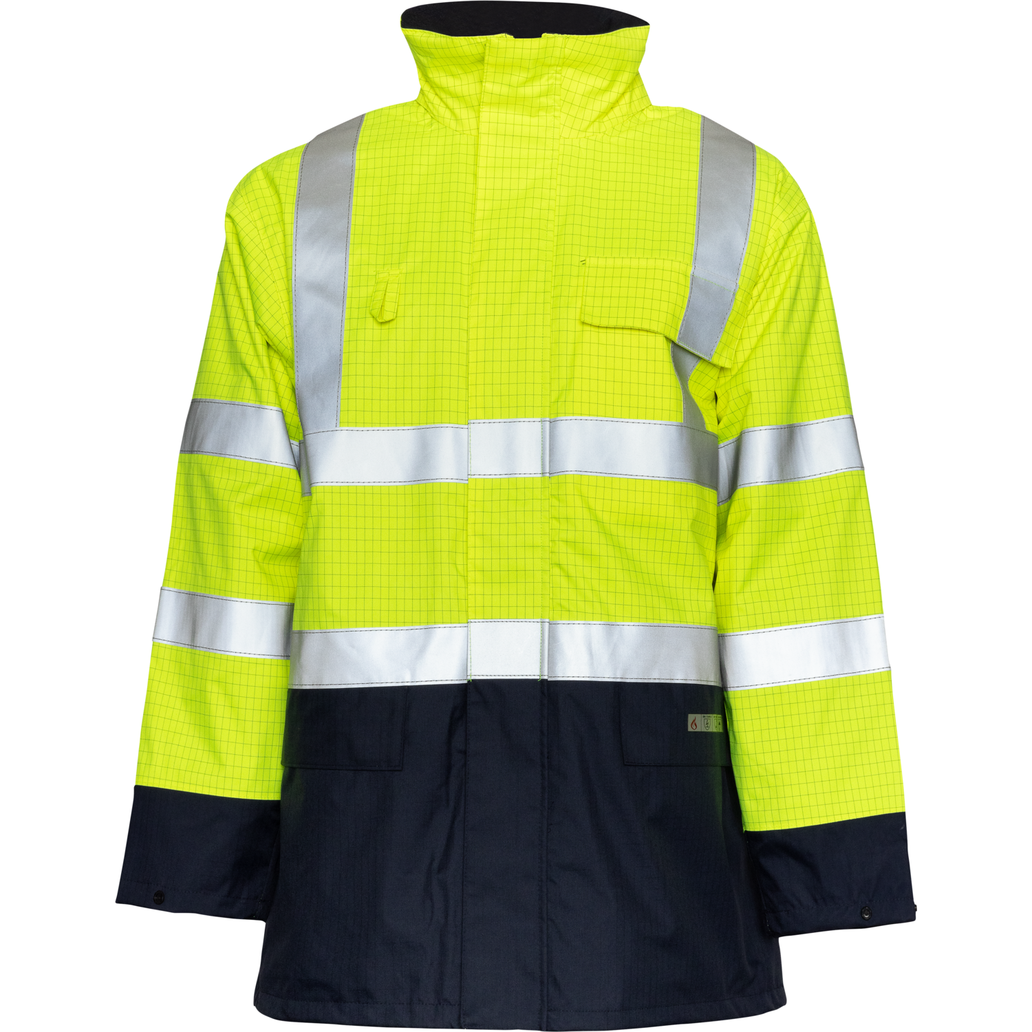 Oxxa parka 2664, FR/AST, geel/blauw, mt S