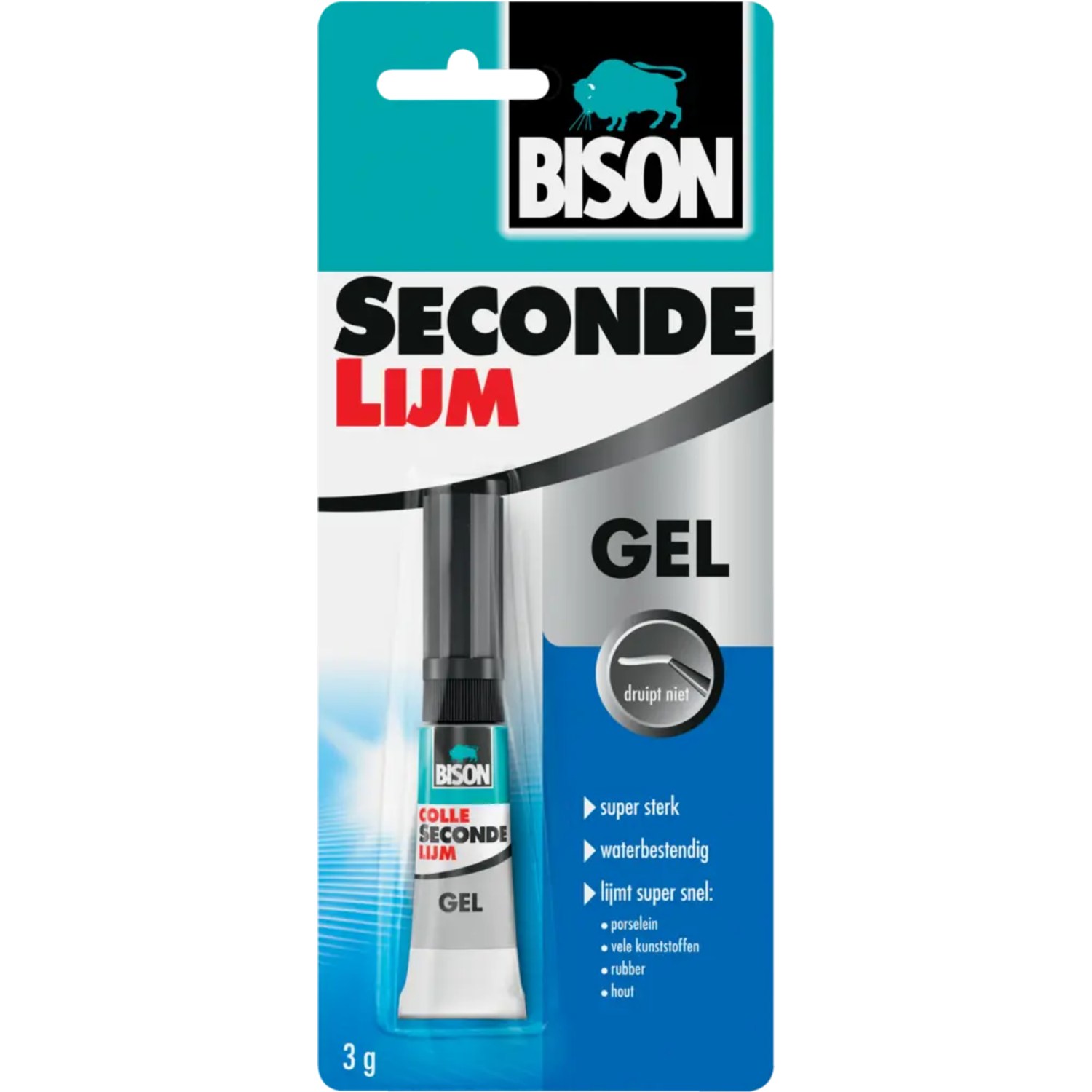 Bison Secondenlijm Gel - 3 gram