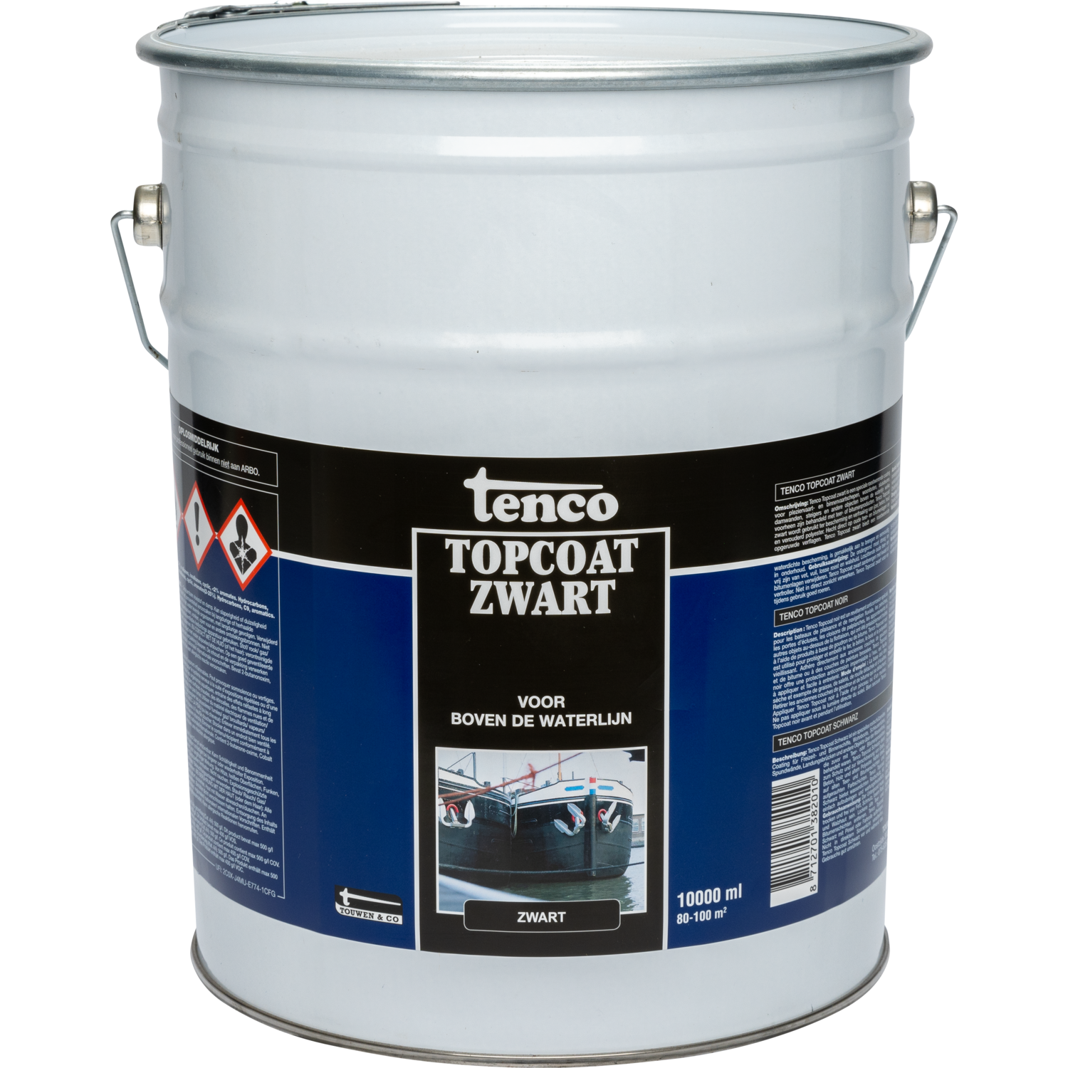 Tenco Topcoat Zwart 1ltr