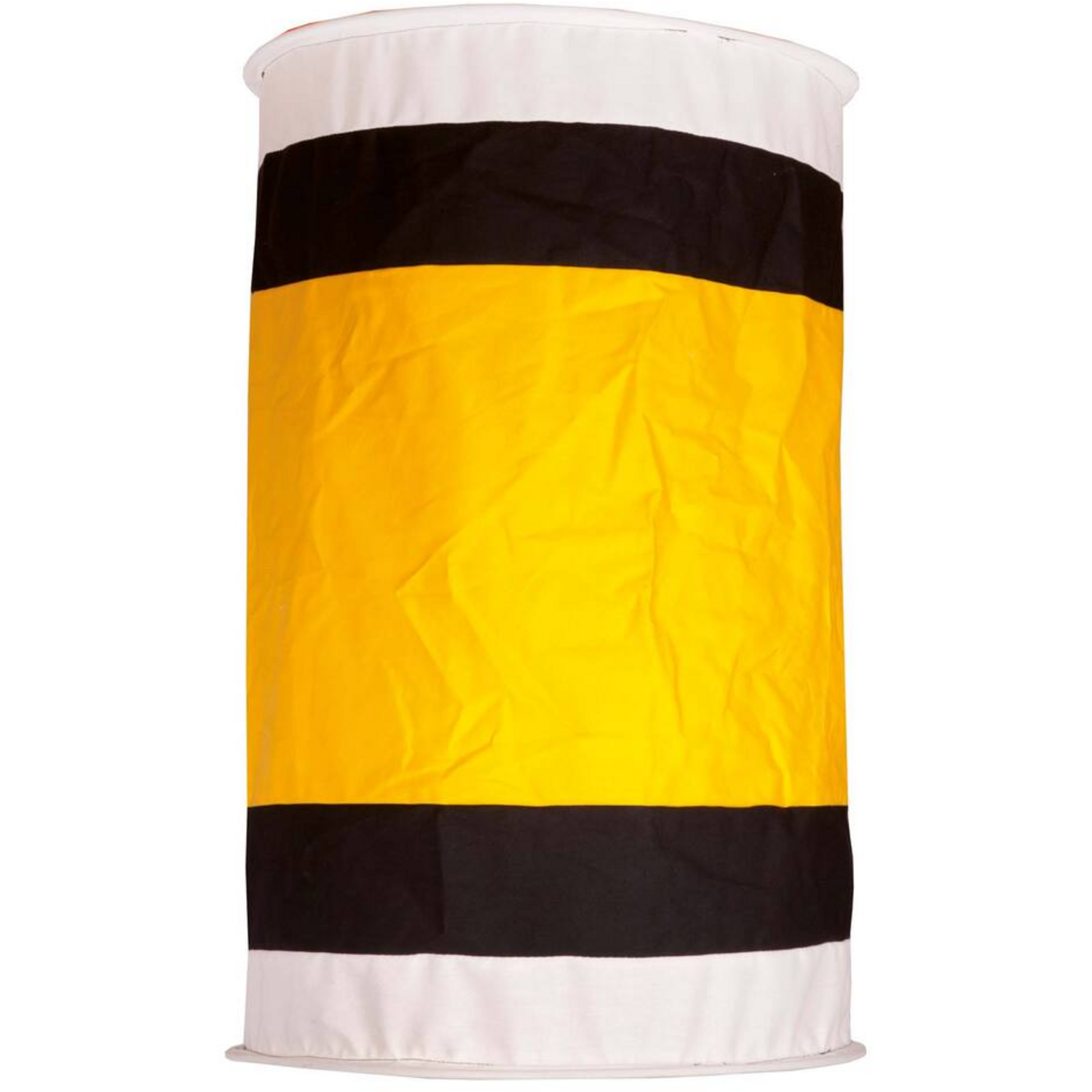 Seincylinder zw/wit/geel katoendoek 50x80cm