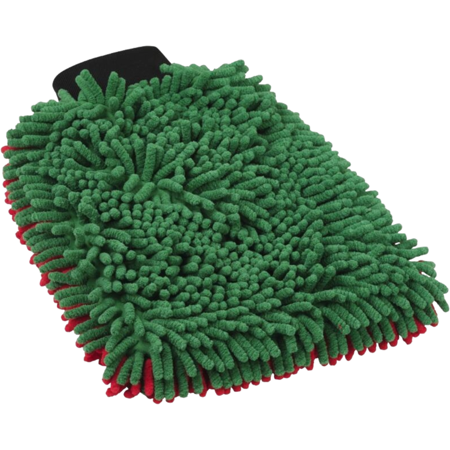 Microvezel washand rood/groen 23x30cm