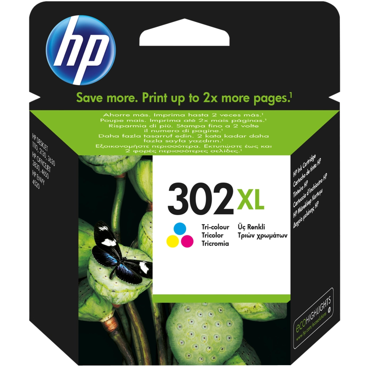 Inktcartridge HP 302XL (F6U67AE) kleur