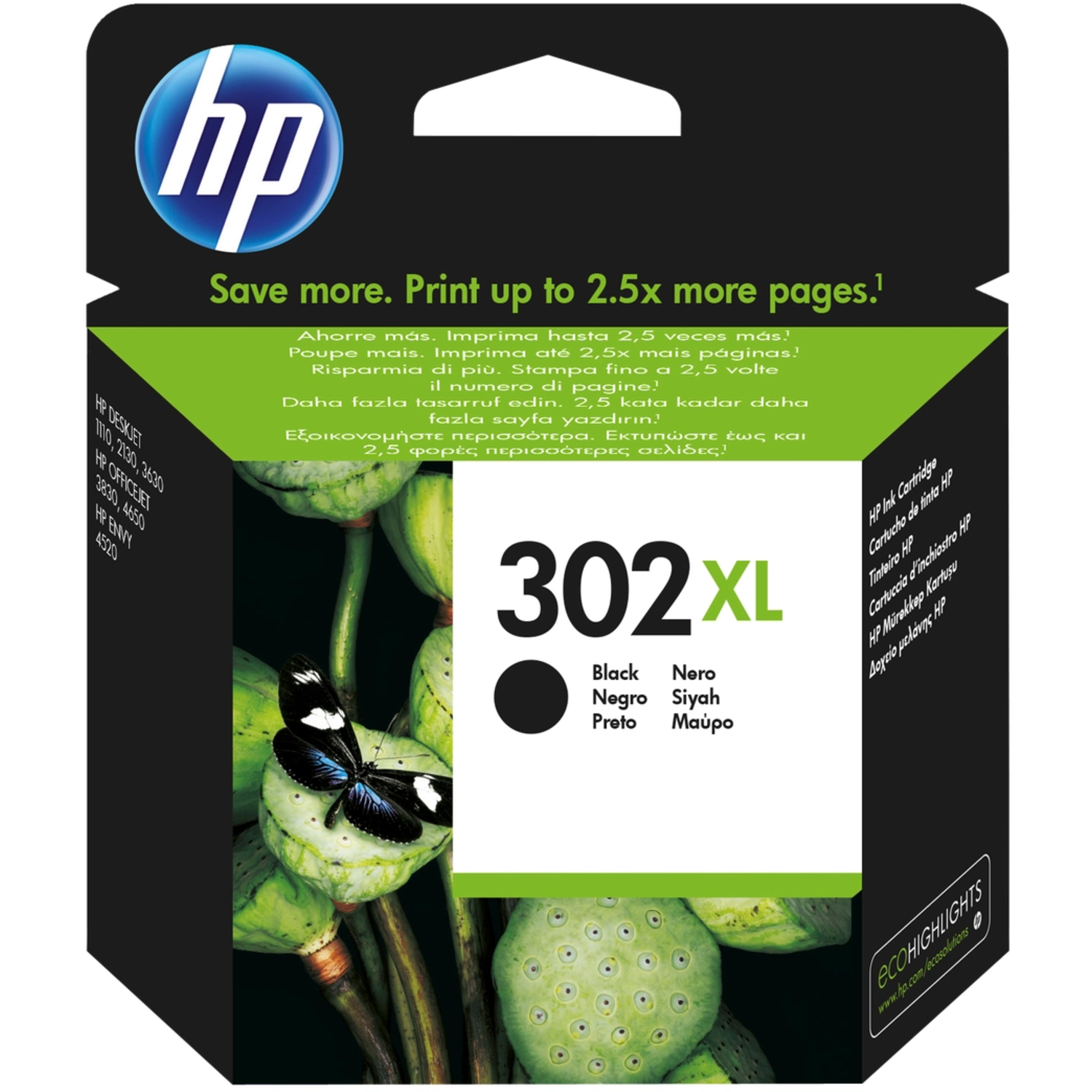 Inktcartridge HP 302XL (F6U67AE) kleur