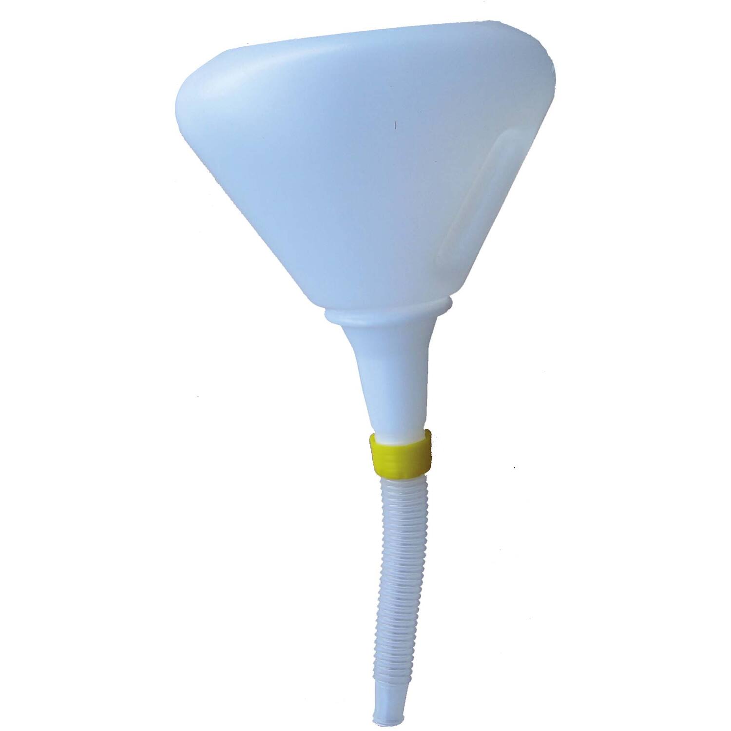Trechter + flexibele tuit + zeef 19cm