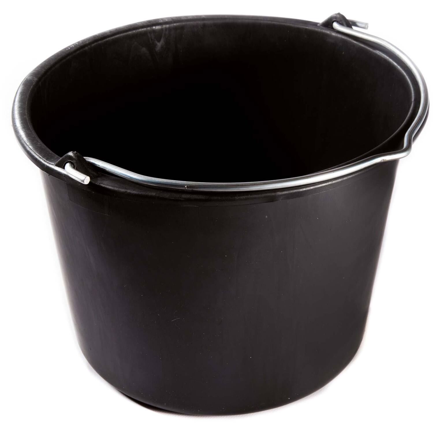 Emmer plastic zwart zwaar 12ltr