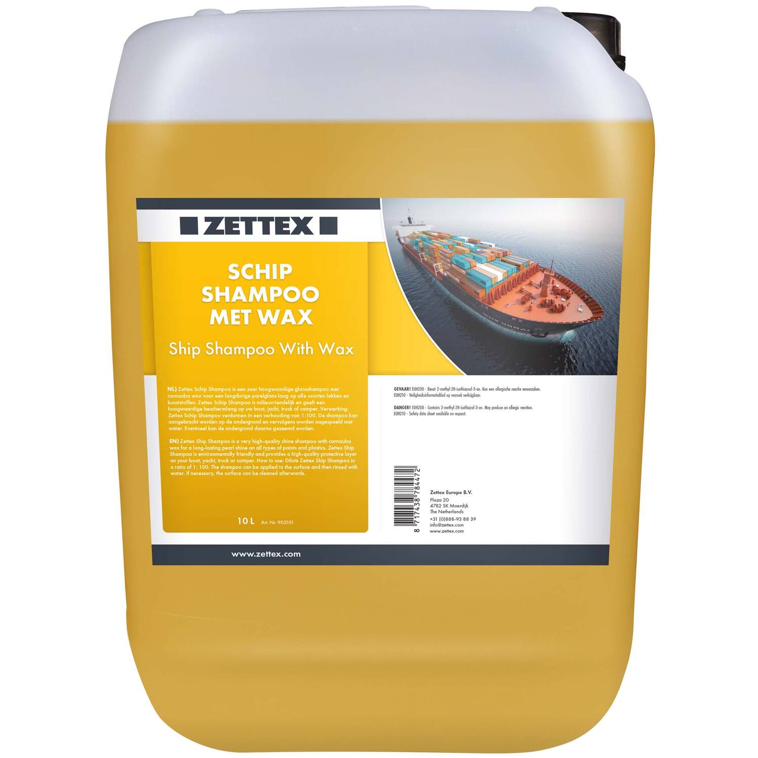 Zettex schip shampoo wax 10ltr
