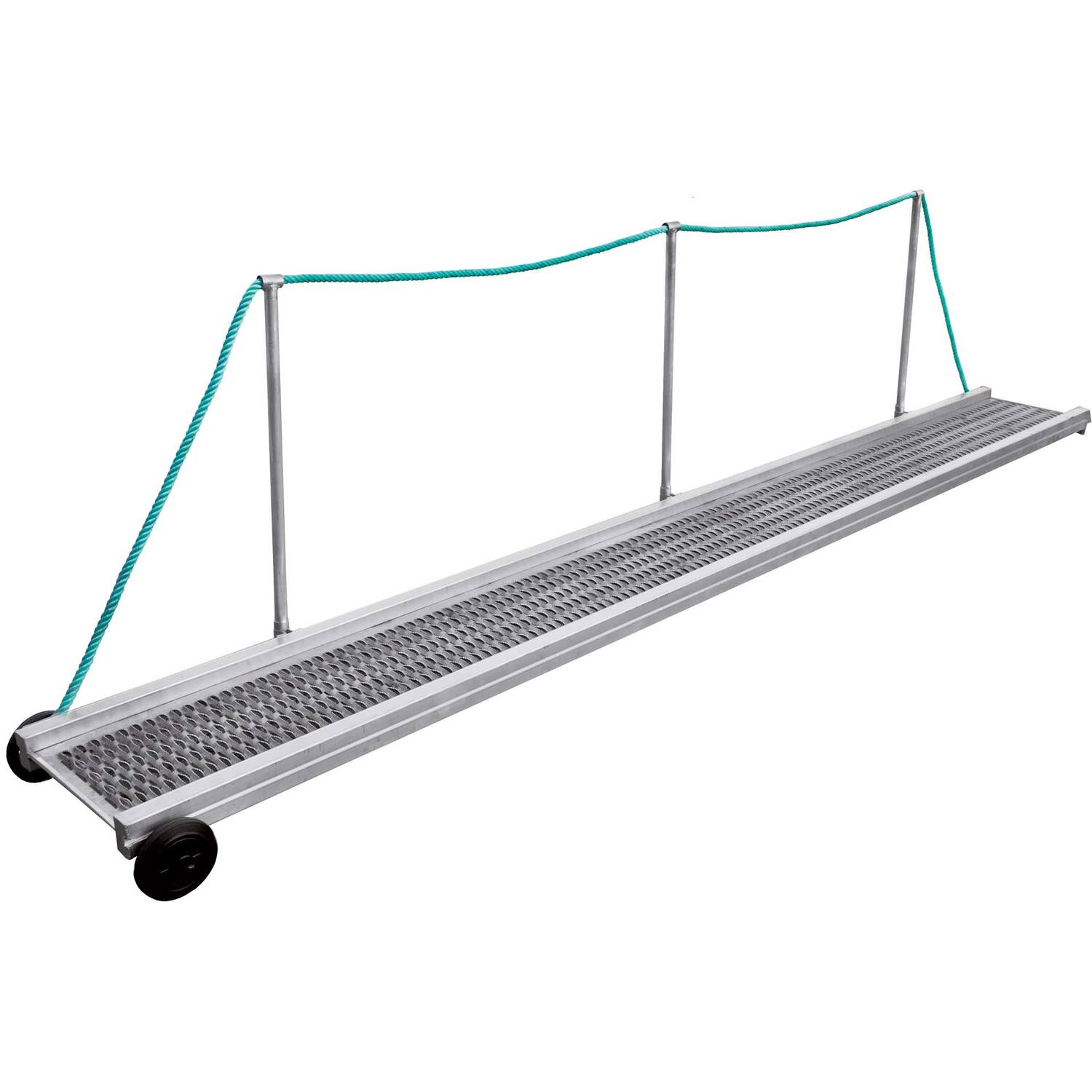 Alu loopplank met spec.antislip rooster 2m