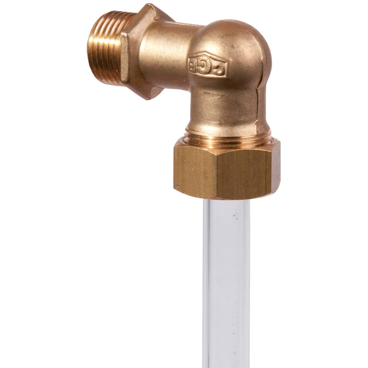 Peilglasknie 1/2" bovenzijde