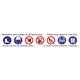 Verzamelbord 7 symbolen - 4 talen