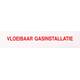Sticker vloeibaar gasinstallatie