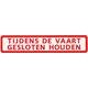 Sticker tijdens vaart gesloten houden