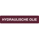 Sticker hydraulische olie