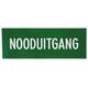 Sticker nooduitgang 30x12cm