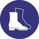Sticker werkschoenen verplicht 10cm