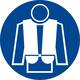 Sticker reddingvest dragen verplicht 10cm