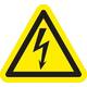 Sticker elektrische spanning 10cm