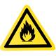 Sticker brandgevaarlijke stoffen 10cm