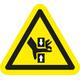 Sticker handknelgevaar 10cm