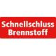 Sticker schnellschluss Brennstoff 13x5cm