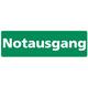 Sticker Notausgang 30x10cm