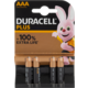 Batterij AAA Duracel Plus MN2400 4st.