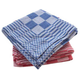 Theedoek blauw/rood