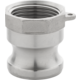 Kamlok m-deel type A alu. 5/4" bi
