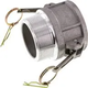 Kamlok v-deel type B alu. 3" bu