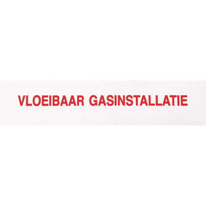 Sticker vloeibaar gasinstallatie