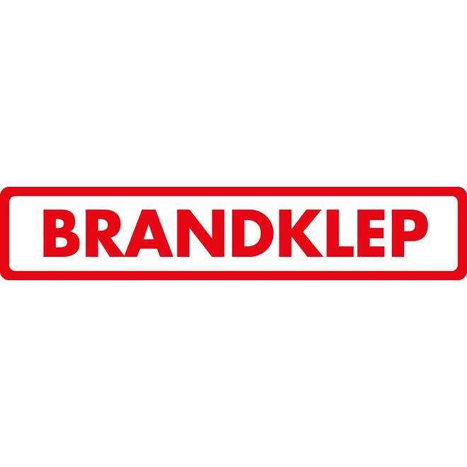 Sticker brandklep