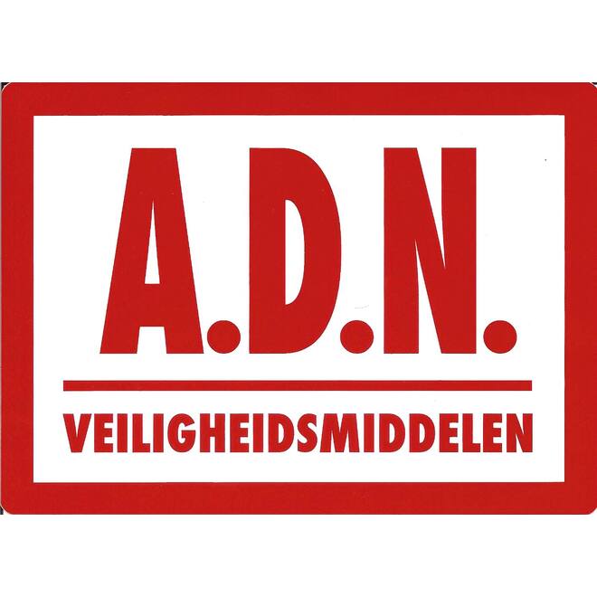 Sticker A.D.N. veiligheidsmiddelen