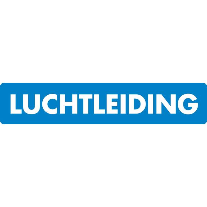 Sticker luchtleiding 10x2cm